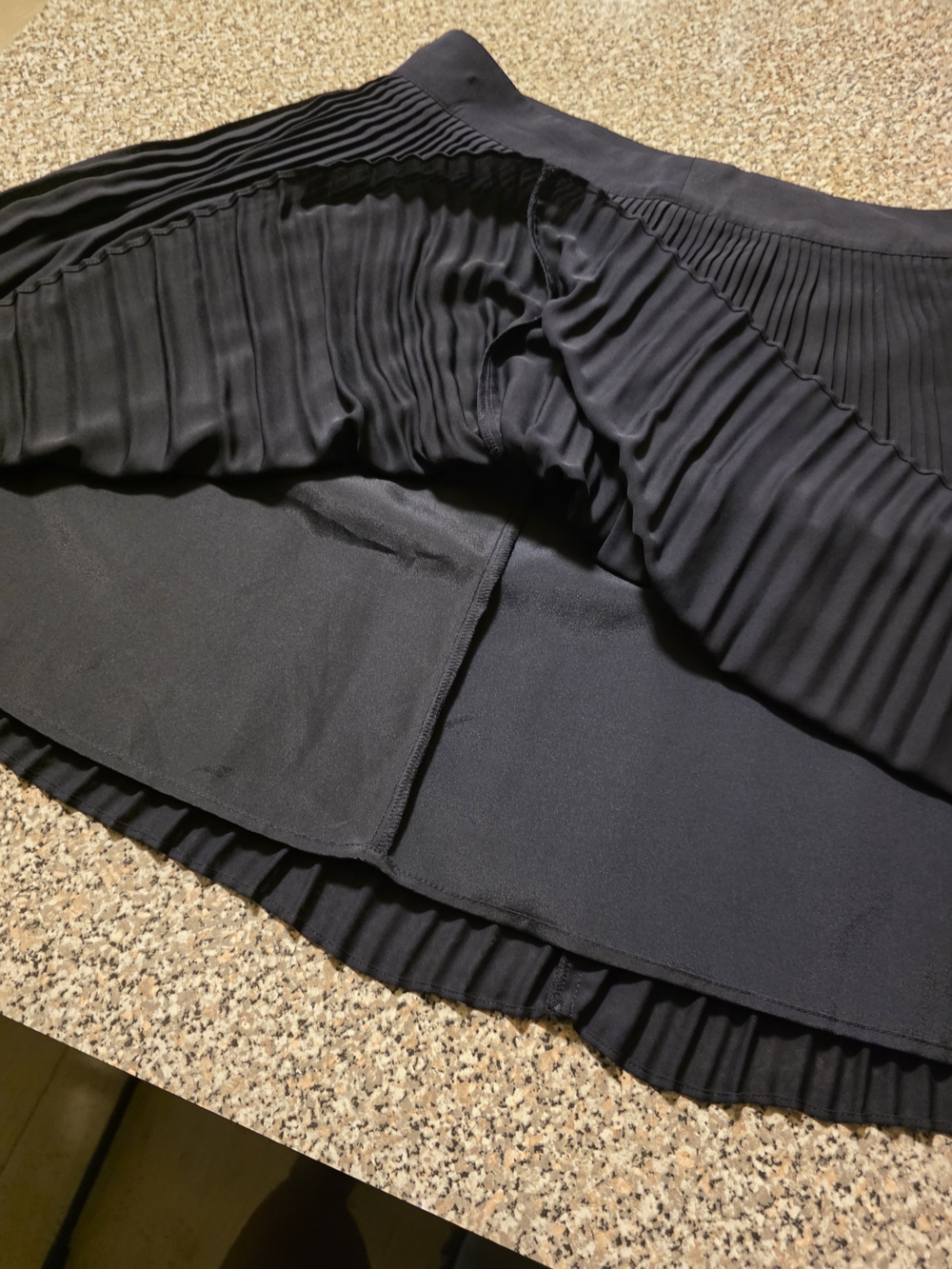 Ann Taylor Black Pleated Circle Skirt - Picture 4 of 6